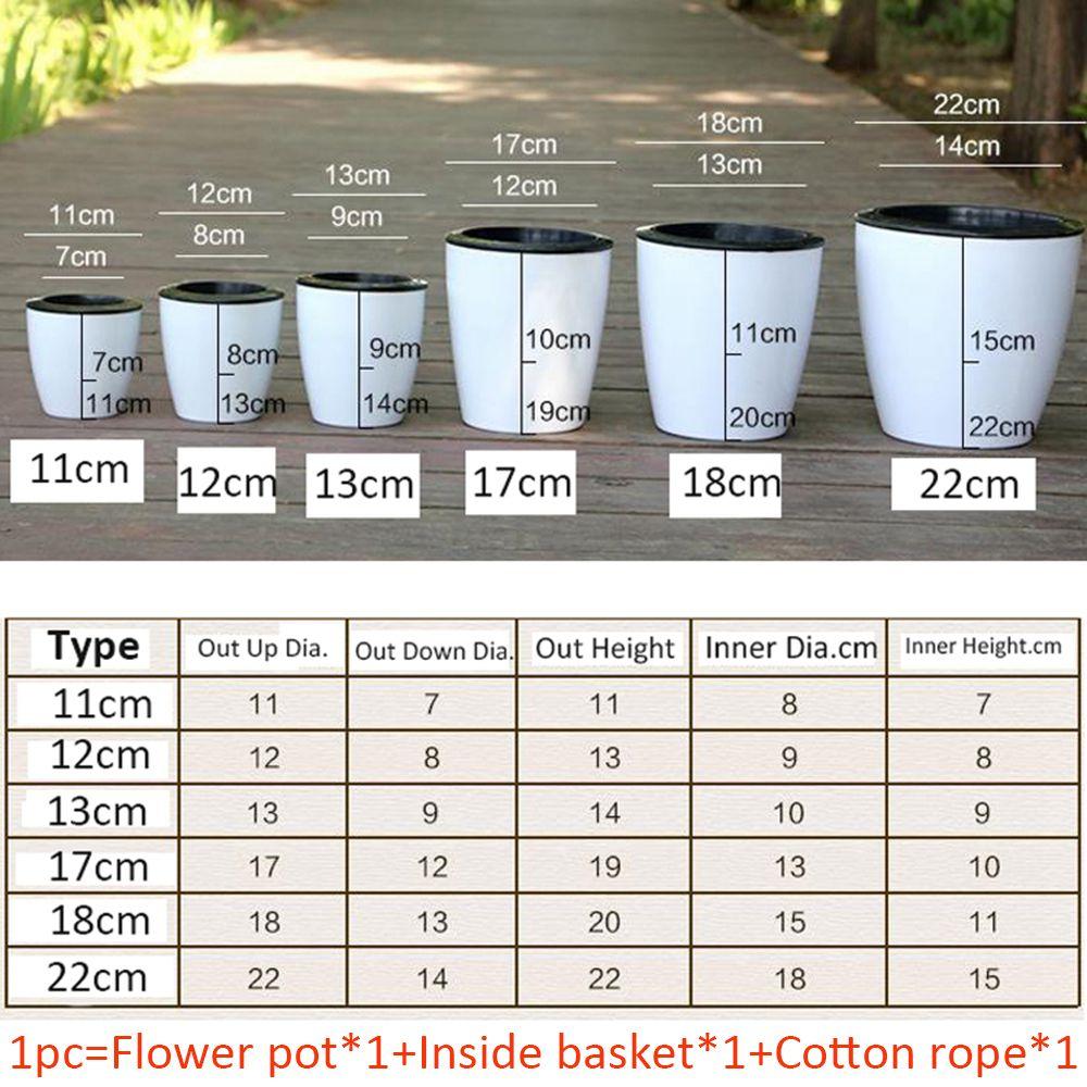 Automatic Self Watering Desktop Decoration Office Home Decor Planter Flower Pots Plants Basket