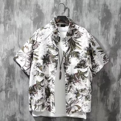 Chemise rétro pour homme, tenue d'été pour homme, coupe ample pour étudiant, design de niche, haut décontracté pour homme, vêtements d'extérieur, haut de plage