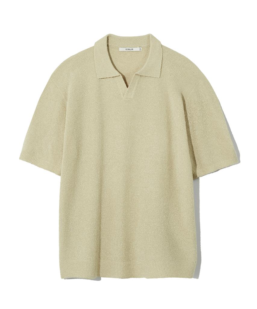 KIIMUIR Soft Boucle Open Collar Knit_5 Color