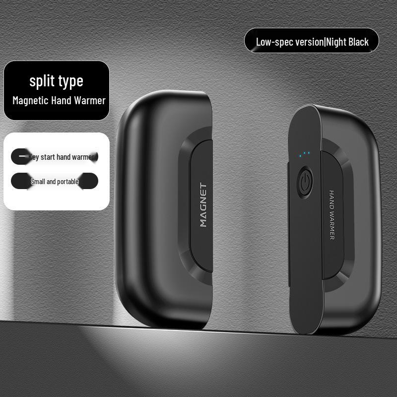 Rechargeable Magnetic Hand Warmer with Digital Display - Portable, Explosion-Proof, and Large Capacity Gift.