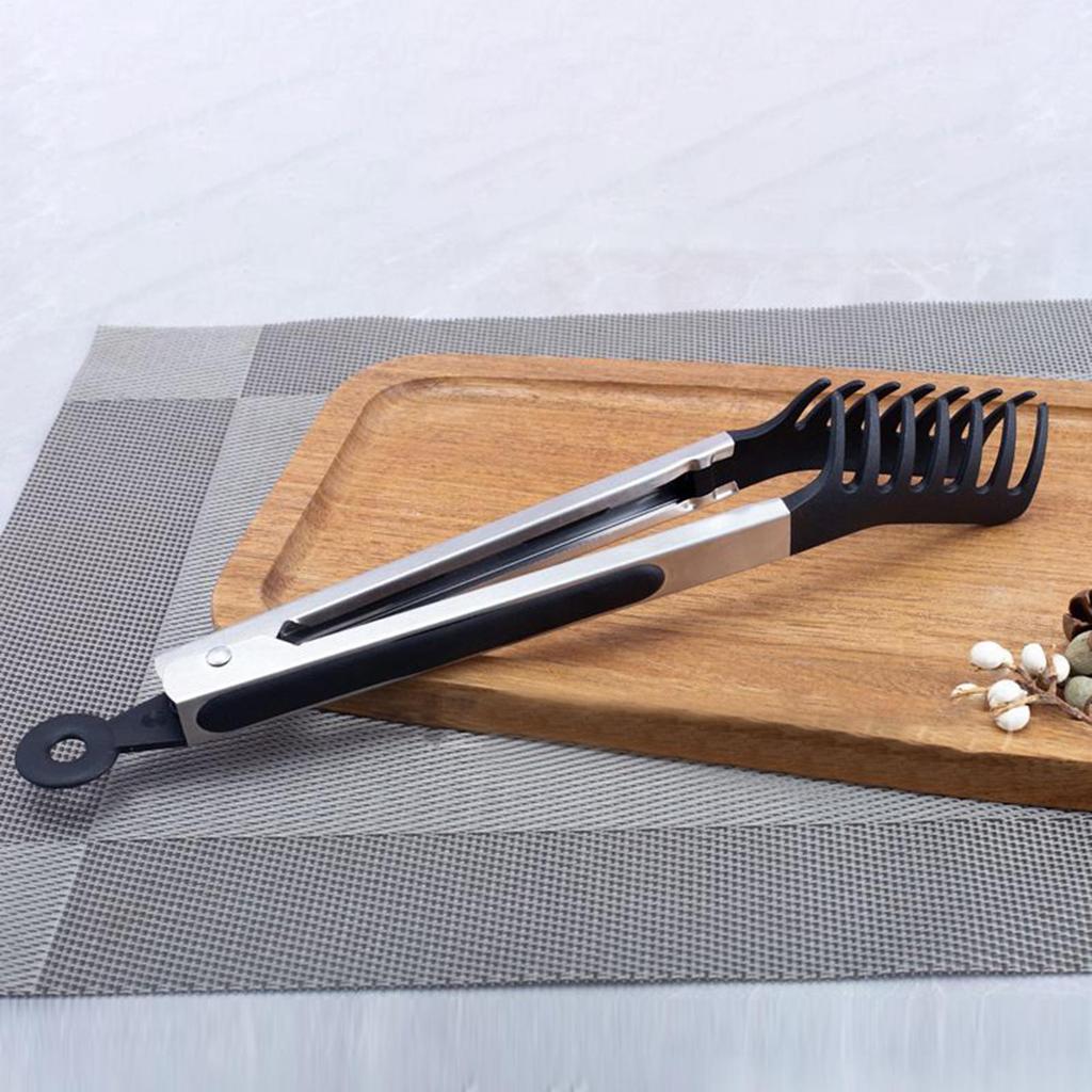 Kuchyňské kleště Silikonové kleště na jídlo Nepřilnavé servírovací kleště na vaření Pro BBQ Salát Steak Těstoviny Špagety Nudle Klip Kuchyňský gadget
