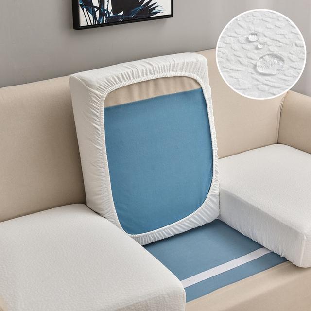 Jacquard Sofa Chair Seat Soft Cushion Cover Flexible Waterproof Sofa Cover For Living Room Furniture Protector For Pets Kids Removable