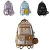 Nylon Backpack With Breathable Design For School Teens Characters Included)**