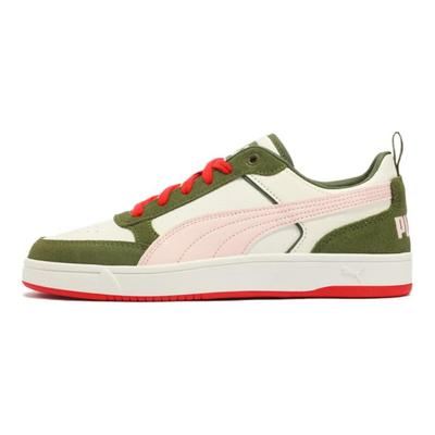 Tênis Casuais de Moda Dribble Sd Cano Baixo Unissex Branco Verde Rosa 401057-03