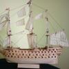 DIY Wood Assembled Victory Royal Navy Ship Sailboat Modeling Toy Decoration