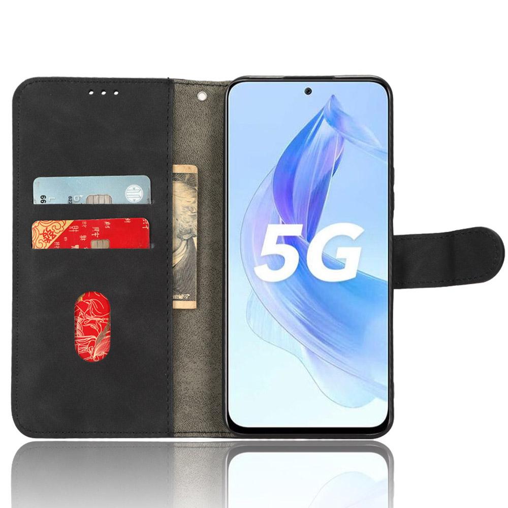 For Honor X50i 5G/90 Lite 5G PU Leather Wallet Drop-proof Cover Skin-touch Stand Phone Case