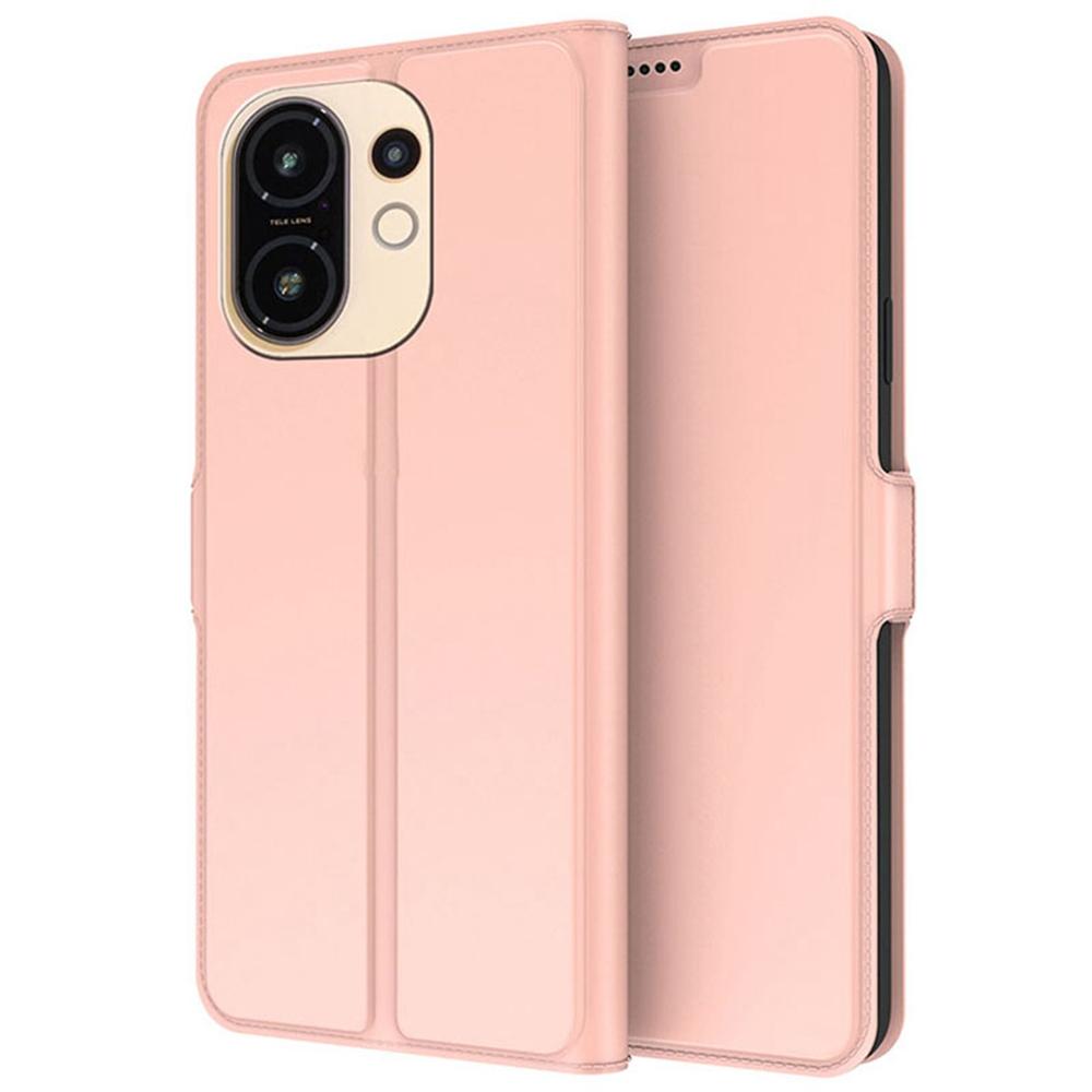 

Для vivo S30 5G Чехол Противоударная внутренняя оболочка из ТПУ Кожаный чехол для телефона Слот для карты Rose Gold