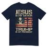 Jesus Is My Savior Trump Is My President Trump 2024 Usa Flag TShirt