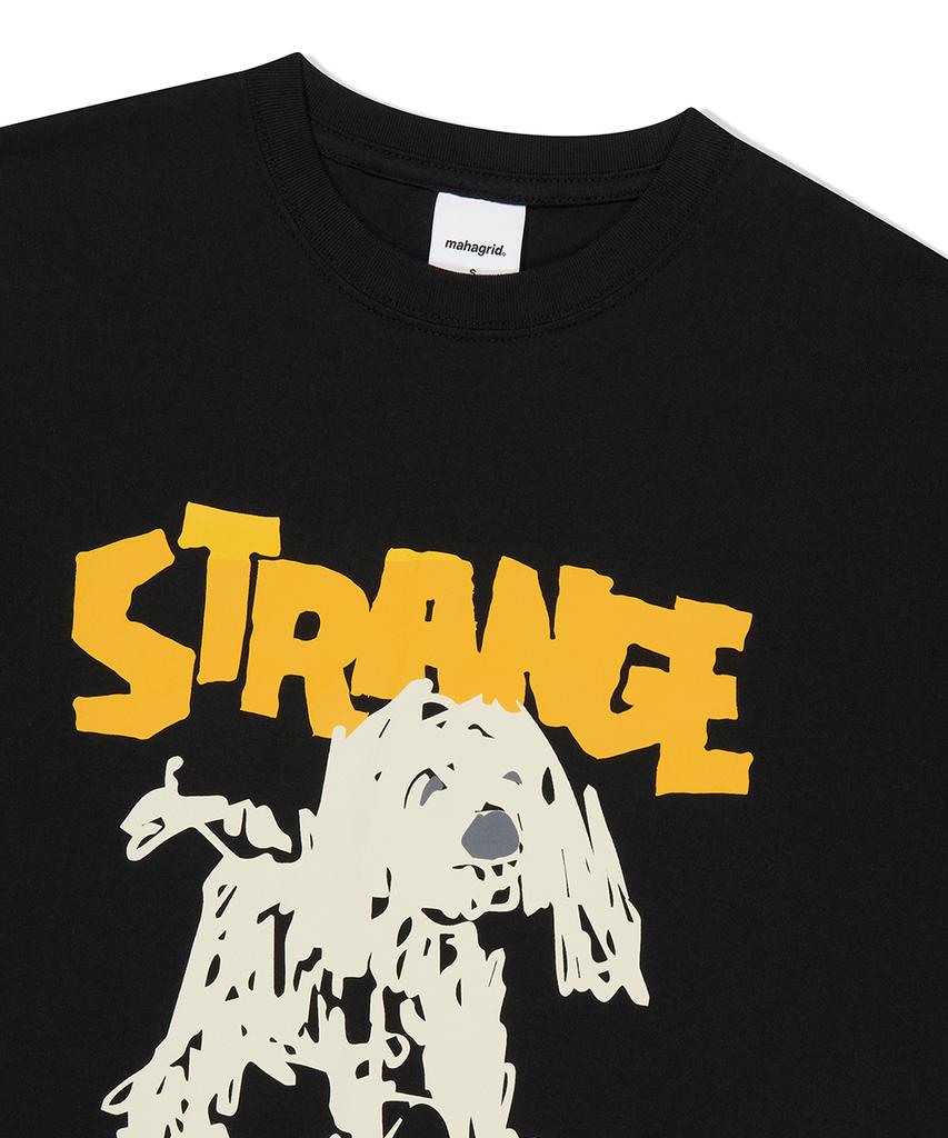 MAHAGRID Strange Puppy Tee Black(Mg2Fmmt506A)