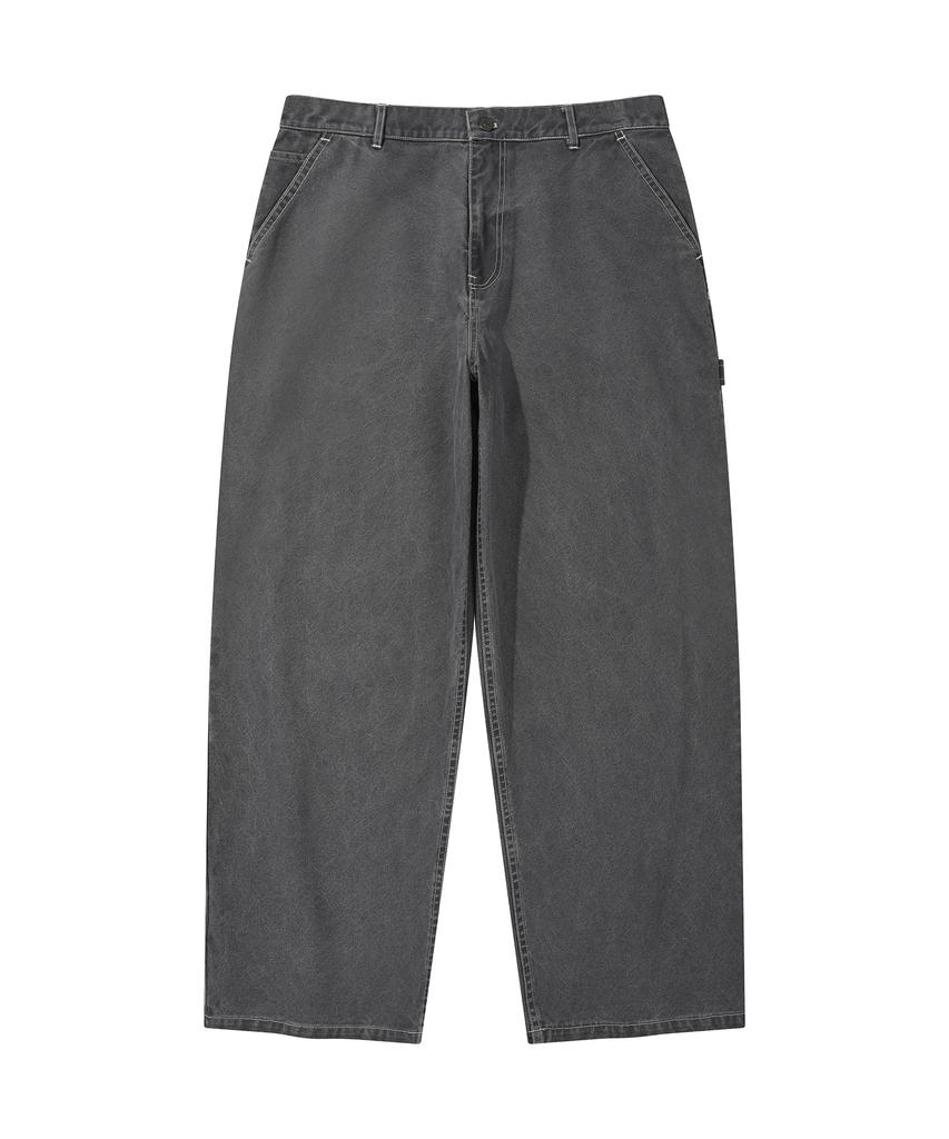 Treasure Flame Stitch Carpenter Pants Blue