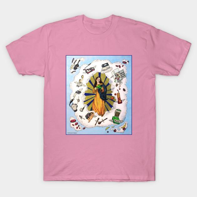 T Shirt Women Kitchen Madonna Harajuku Print Kawaii Tshirt Summer Short Sleeve Female T-Shirt Top Tee