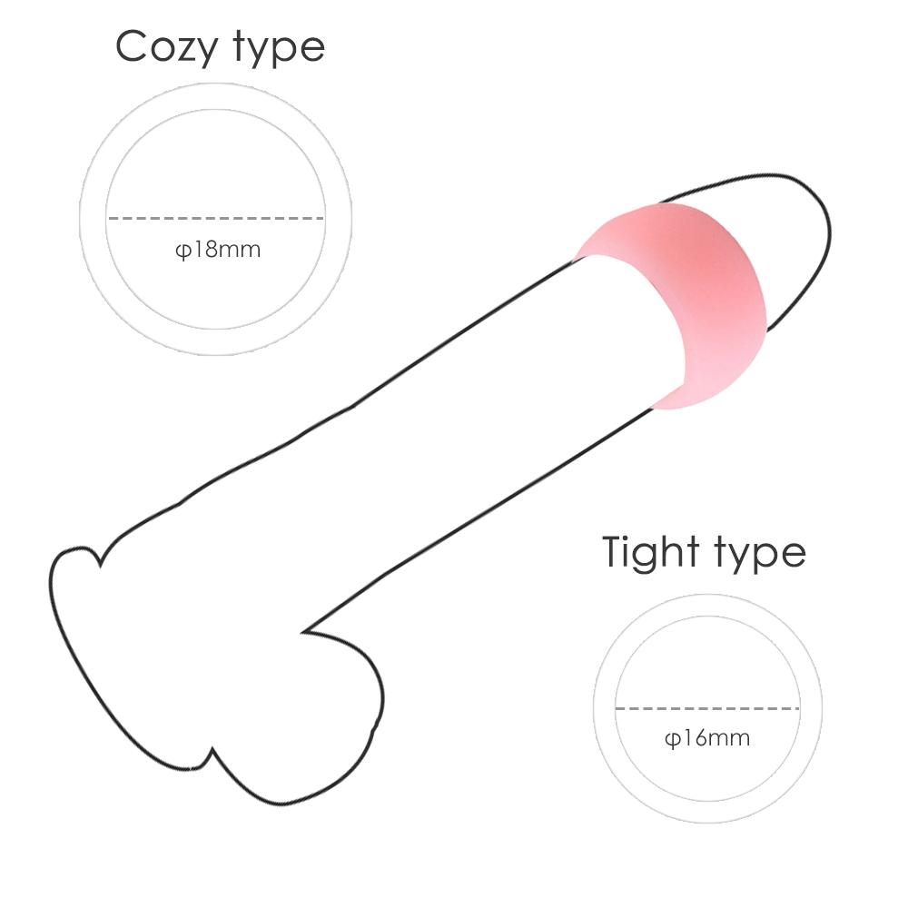 2 Pcs Soft Silicone Penis Ring Male Cock Ring Sex Lock Loop Phimosis Correction Device Men Foreskin Corrector Delay