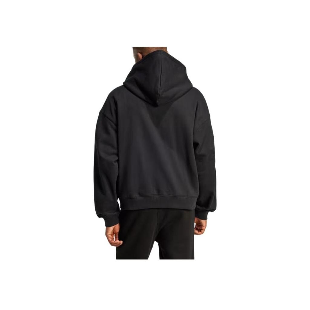 adidas Premium Essentials Full-Zip Hoodie Black Men Streetwear JC9579