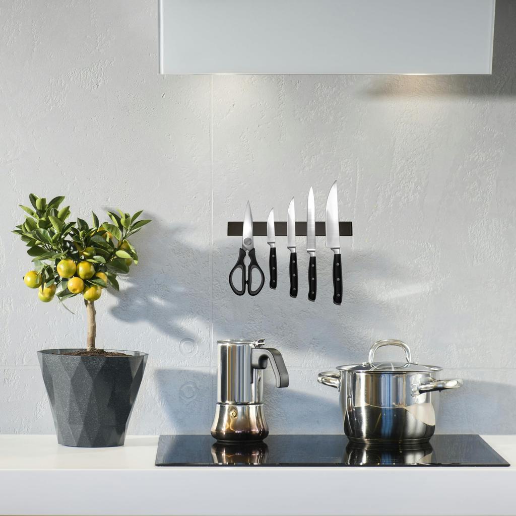 ARAK Knife Strong Adhesive Knife Knife Stainless Wall Kitchen No Rust Easy To Install Stand, Tape, Stand, Rack, Magnet, Steel, Mounted, Tool, Holes,
