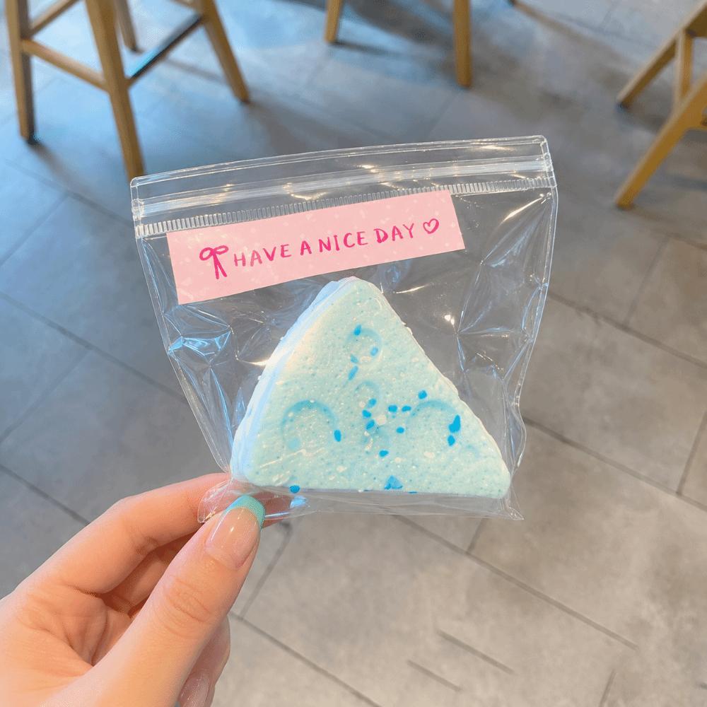 Soft Texture Stress Relief Toy Thick Muddy Texture Desktop Ornament Slow Rising Toy  Stress Relief Cheese Blue