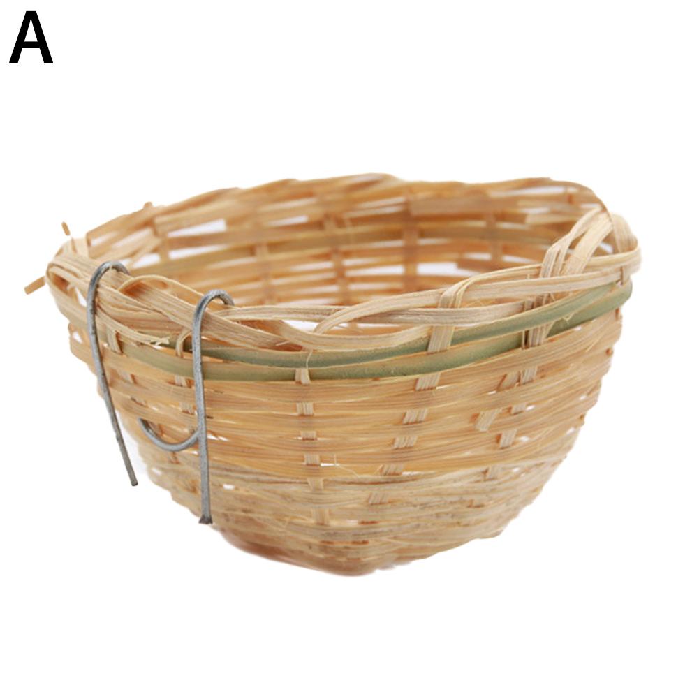 

Бамбук, плетеный с крючками для птичьих гнезд, натуральная трава, плетеная птица, декоративная клетка для птиц на открытом воздухе E C4D9 1pcs-1pcs