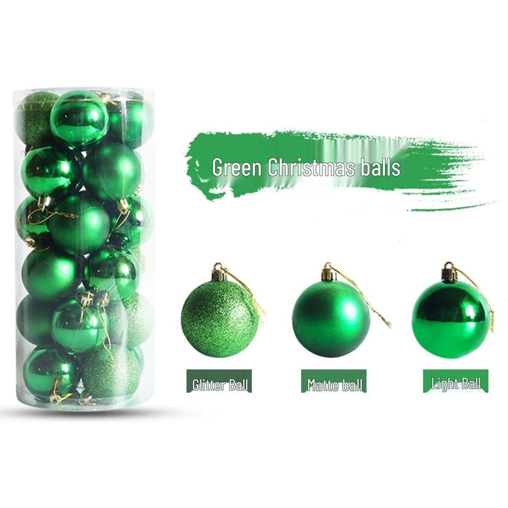 Electroplated Plastic Christmas Ornaments: 3/4/5/6/8cm Ball Set for Tree