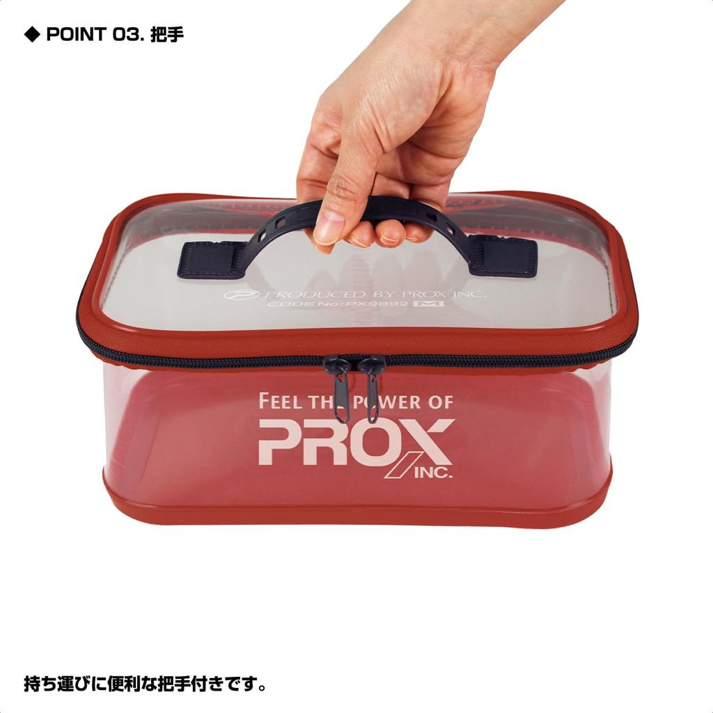 Clear for Storing Small Fishing Bagcan Prox Mini Bagcan Gray PX9892MBG [Lid/side color/Perfect Items] (PROX) M/Blue