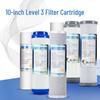 3-Stage Filter Cartridge Set for 10-Inch Water Purifiers: PP Cotton & Activated Carbon