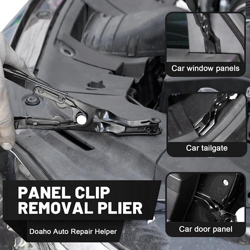 2 Options 5pcs Car Clip Pliers Tool Panel Clip Pliers Auto Trim Removal Tool Kit Auto Retainer Clip Trim Rivet Removal Tool