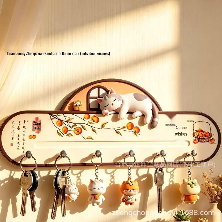 Creative Wall Hook & Key Holder for Entryway with Dog Design
