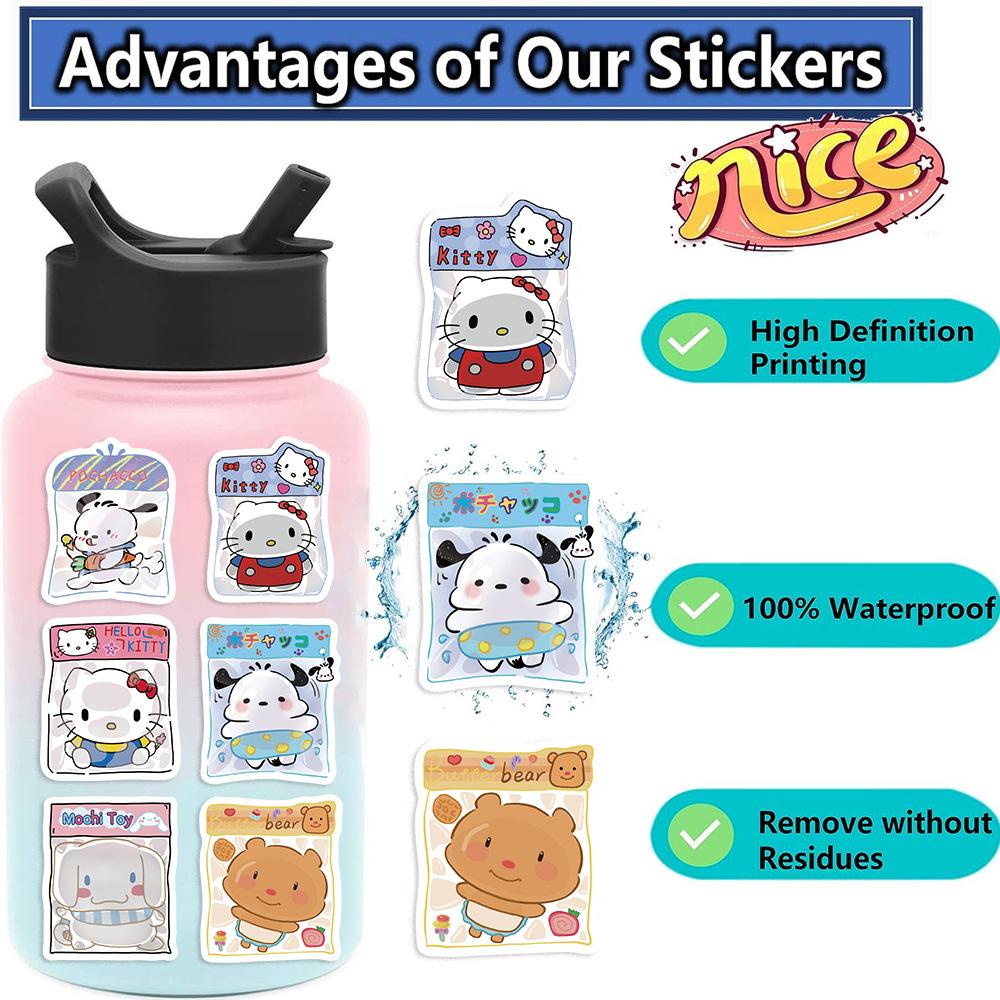 60 Cute Pinched Expression Packs Graffiti Stickers Decorate Guitar Notebook Suitcase DIY Waterproof Stickers