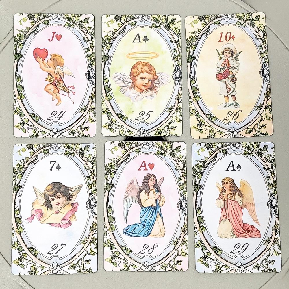9*6cm Angel Lenormand Deck 36 Pcs Lenormand Cards