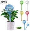 3 Stück Zimmerpflanzen Selbstbewässerungskugel Automatische Pflanzenblumen Wasserbirnen Tropfbewässerungsgerät System für Garten Blumenpflanze