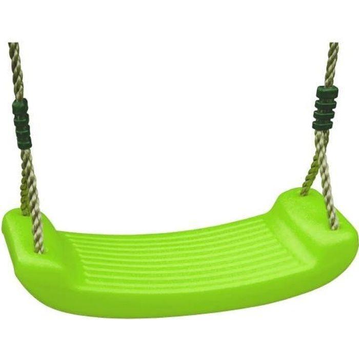 Siege de balançoire pour enfant TRIGANO - Vert - Réglable - Plastique anti-UV