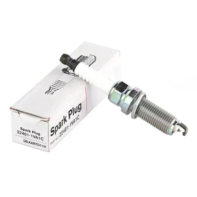 4/6pcs 22401-1VA1C DILKAR7D11H Dual Iridium Spark Plug For Nissan Rogue 2.0 L 2017 X-TRAIL QASHQAI High Quality DILKAR7D11H