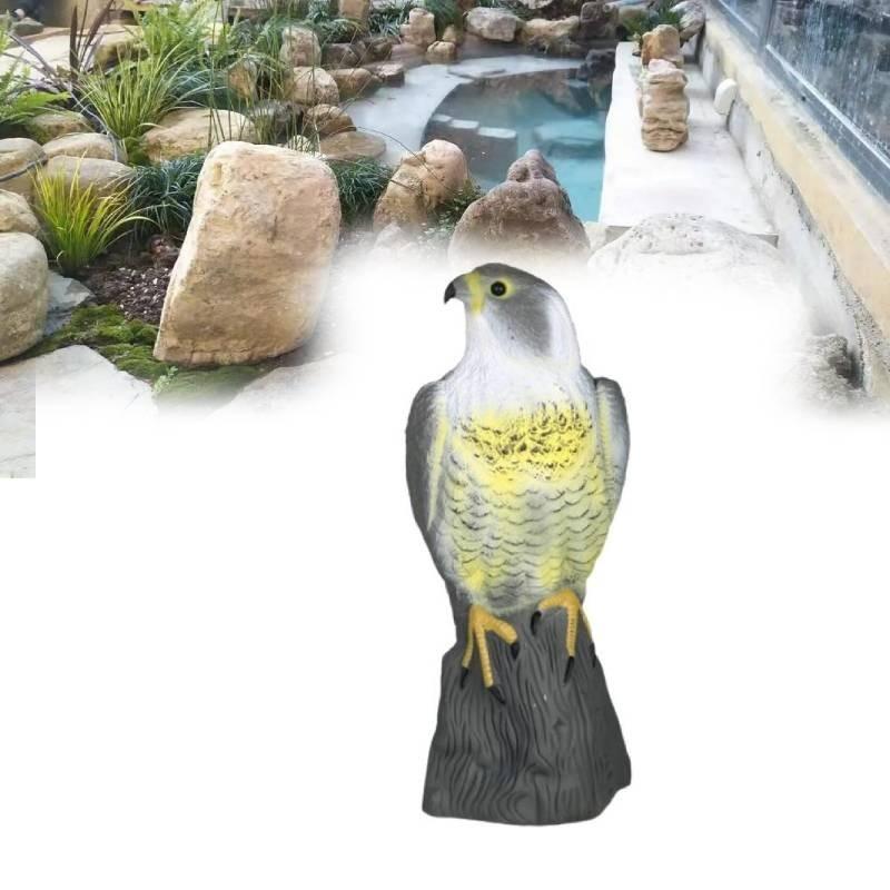 American Eagle Garden Sculpture Lifelike Animal Predator Bird Repellent Decor