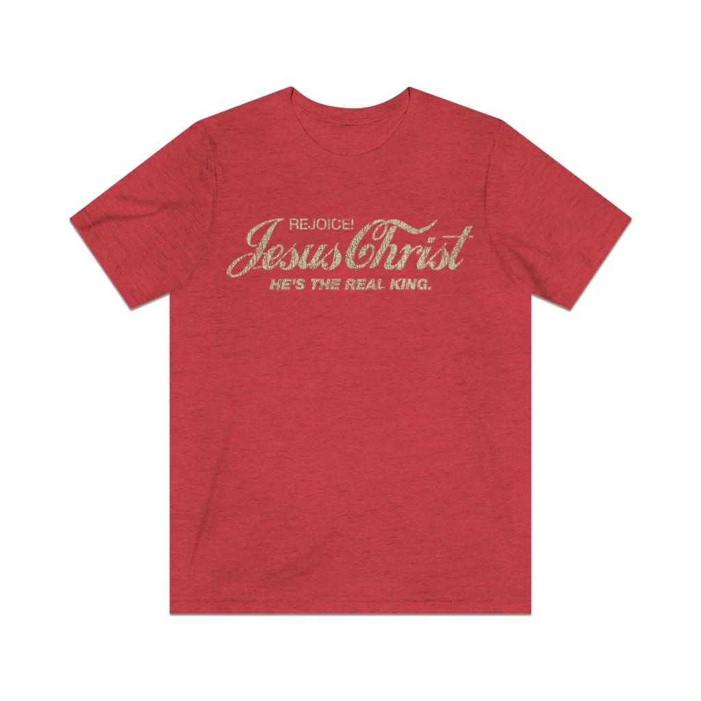 Jesus Christ The Real King 1969 Vintage Men s T shirt S