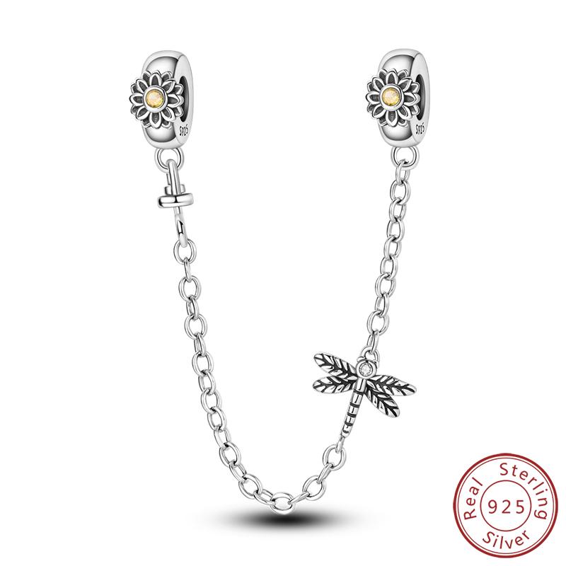 Elegant S925 Silver Butterfly & Dragonfly Multicolor Charms Beads Pendant 3mm DIY Fine Jewelry Making Accessories Gifts