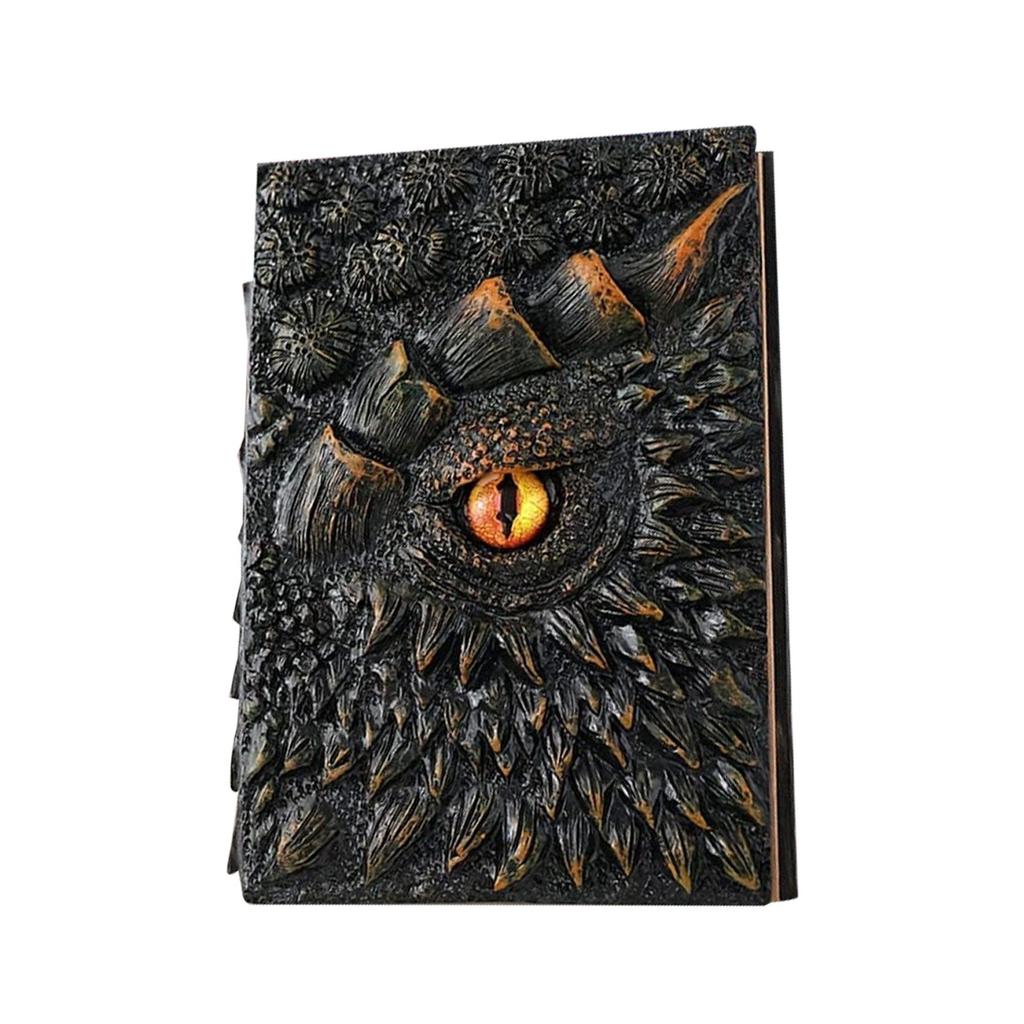 Pryskyřičný drak Knižní deník Barevný hvězdný barevný zápisník Kožený tenký zápisník
