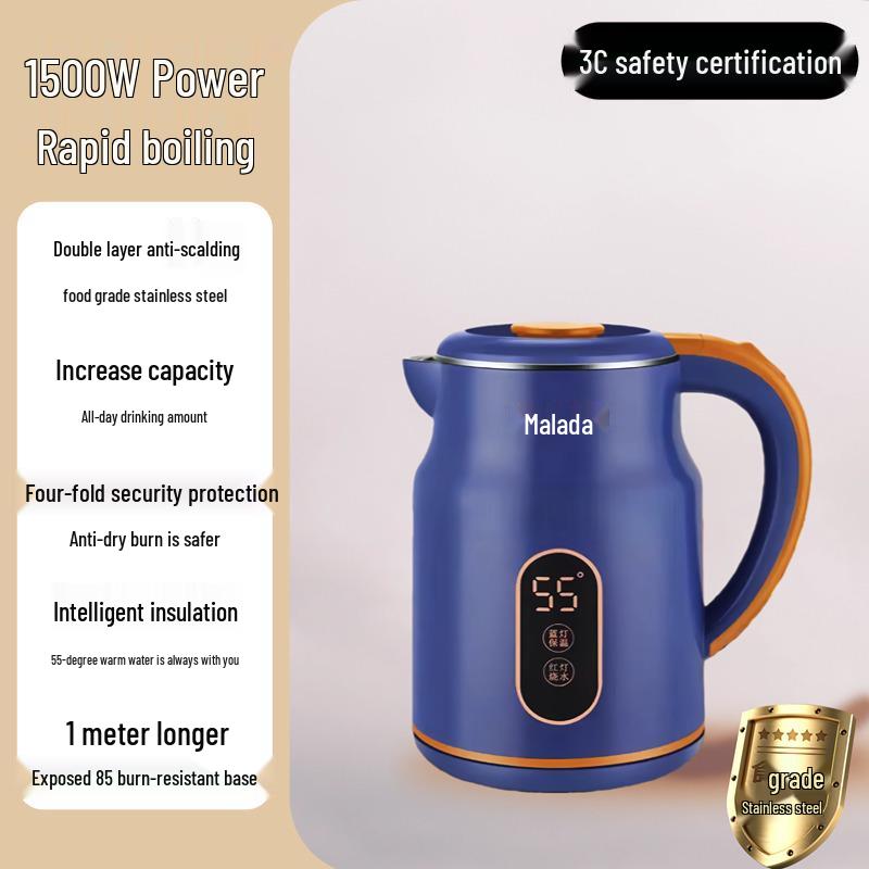 Wanlida 2025 Electric Kettle: Automatic Power-Off, Large Capacity, Insulated Boil, Household Use