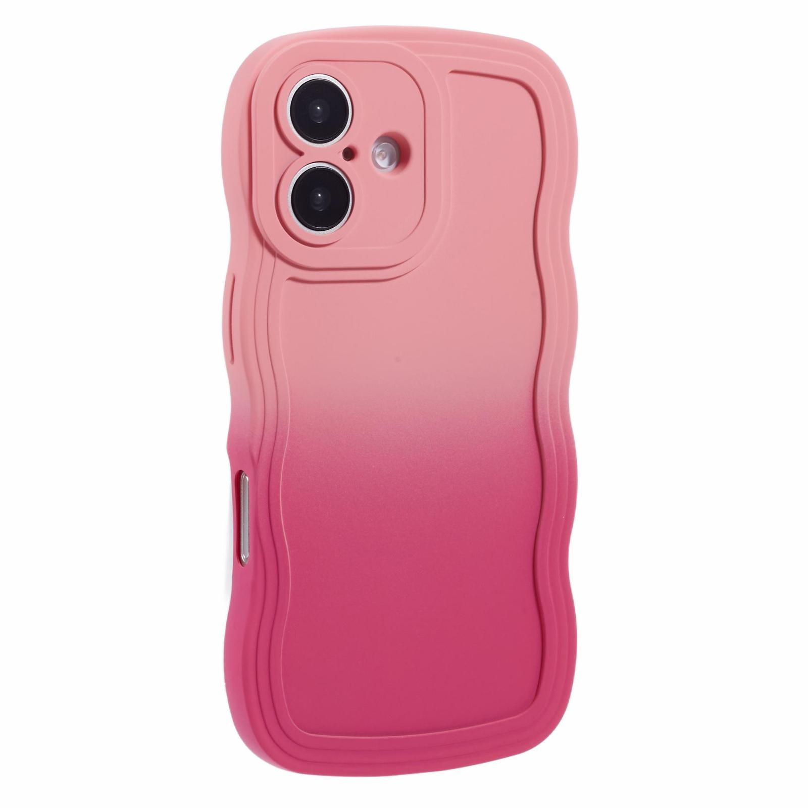 

JTW Series for iPhone 16 Plus TPU Phone Case Gradient Color Rubberized Cover F