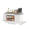 Herb Storage Box, MultiFunctional Condiment Organizer, Countertop Seasoning Jar Set, Quick Grab,