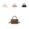 Chic White Small Square Handheld Purse For Women With Soft Material And Trendy Look