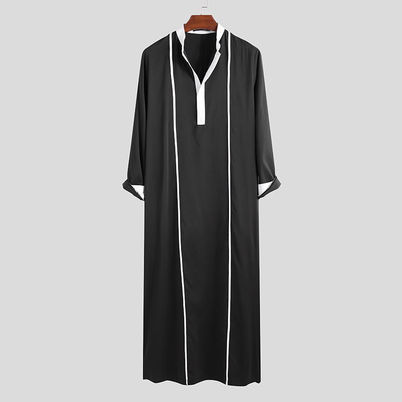 Buy INCERUN Fashion Men Robes Muslim 