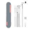 6/7/8Pcs Set Ear Wax Pickers Cleaning Stainless Steel Earpick Wax Remover Curette Ear Pick Cleaner Ears Cleaner Spoon Care Ears