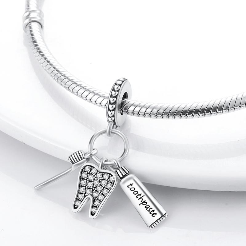 Copper Medical Series Dentist Charm Beads Suitable For Pan Original Bracelet Exquisite Diy Party Jewelry