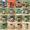 Floral Printing Flower Insulated Kettle Retro Vacuum Flask Thermal Bottle  for Outdoor