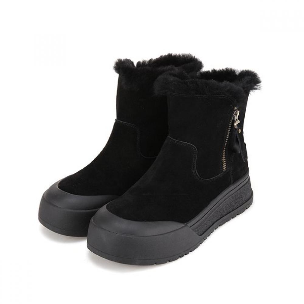 Barbara Leather Short Zipper Snow Boots Bbh879bk 250mm 18284₽