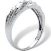 Chenrui Jewelry Creative Twist Diamond Ring - European & American Couple Ring
