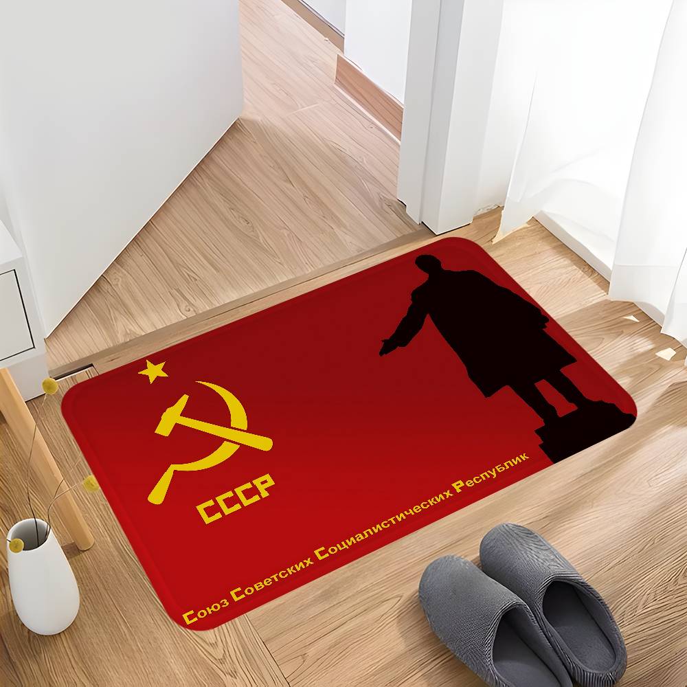 CCCP USSR Soviet Hallway Carpet Washable Non-Slip Living Room Sofa Chairs Area Mat Kitchen Doormat Area Rug