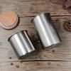 Bärbara kaffebehållare i rostfritt stål Mångsidiga med trälock Kaffeförvaringsburk Rund matförvaringsbehållare Camping