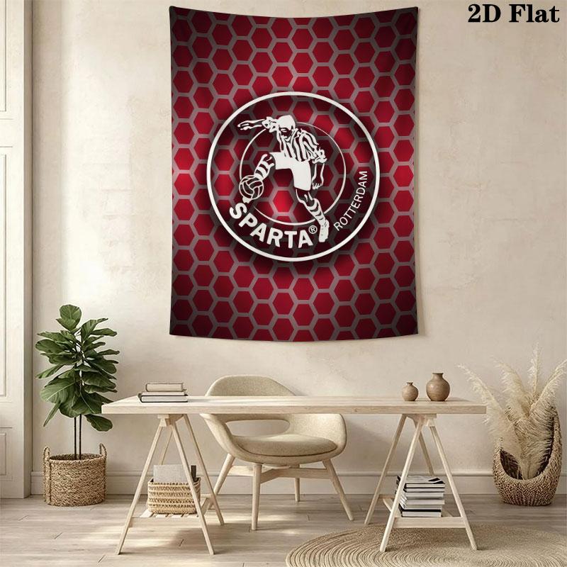 Sparta Rotterdam Wall Hanging Printed Fabric Blanket Decorative Tapestries for Bedroom Living Room Home Decor