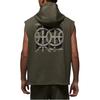 Jordan Sport Crossover Dongdan Dri-FIT Sleeveless Hooded Comfortable Quick-Dry Soft Hoodie Men Hoodies Olive-Green Gray-Black HV1260222