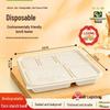 Degradable 5-Compartment Lunch Boxes with Lids