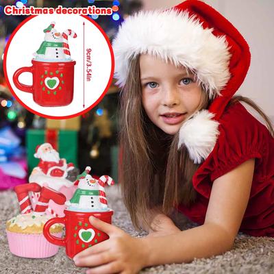 Weihnachtsdekorationen im nordischen Stil Harz Weihnachtsmann Baum Kuchenaufsatz Partydekorationen Grenzüberschreitende Neuankömmlinge Weihnachtsanhänger